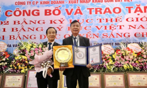 Lần đầu tiên một Thương hiệu Sản xuất Vật liệu xây dựng đất sét nung Việt Nam lập cú đúp Kỷ lục Thế giới