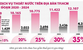 HoREA: Tp.HCM chưa nên thu giá dịch vụ thoát nước trong năm nay