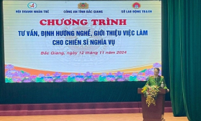 Bắc Giang: Hỗ trợ chiến sĩ nghĩa vụ Công an nhân dân xuất ngũ tìm kiếm cơ hội việc làm