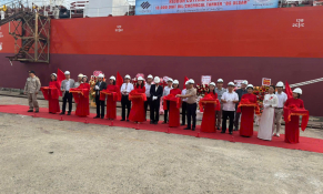 Công ty Đóng tàu Phà Rừng bàn giao tàu chở dầu/hóa chất 13.000 DWT thứ hai cho Hàn Quốc 