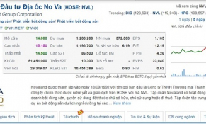 Vợ Chủ tịch NovaLand đã bán hơn 3,6 triệu cổ phiếu NVL