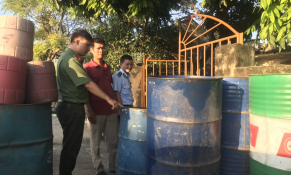 Tạm giữ gần 7.000 lít dầu diesel không rõ nguồn gốc tại Hà Nam