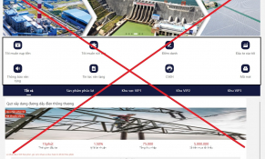 Cảnh báo: Xuất hiện trang web giả mạo thương hiệu Tập đoàn Điện lực Việt Nam