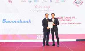 Sacombank 7 năm liên tiếp được vinh danh tại giải thưởng Ngân hàng Việt Nam tiêu biểu