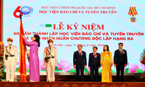 Học viện Báo chí và Tuyên truyền kỷ niệm 60 năm thành lập và đón nhận Huân chương Độc lập hạng Ba
