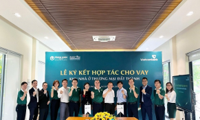 Trần Anh Group ký kết hợp tác cho vay Khu nhà ở thương mại Đất Thành (Phúc An Ashita) với Vietcombank - CN Long An