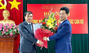 Nam Định: Công bố Quyết định điều động, bổ nhiệm Phó Trưởng Ban Quản lý các Khu công nghiệp tỉnh