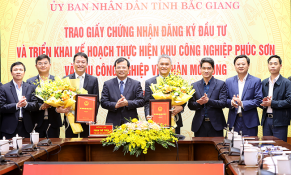 Bắc Giang triển khai kế hoạch xây dựng KCN Phúc Sơn và Việt Hàn mở rộng