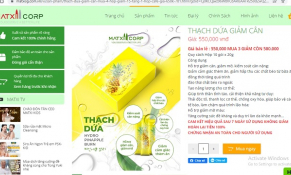Xử phạt Công ty Matxi do tự công bố sản phẩm Thạch dứa Max Health Hydro Pinapple Burn