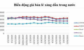 Giá xăng trong nước ổn định, giá dầu tăng nhẹ
