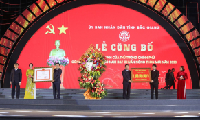 Bắc Giang: Công bố Quyết định huyện Lục Nam đạt chuẩn nông thôn mới