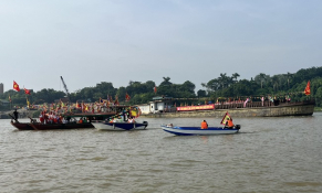 Đội Cảnh sát đường thủy số 1 phối hợp bảo vệ thành công Lễ hội đình Chèm