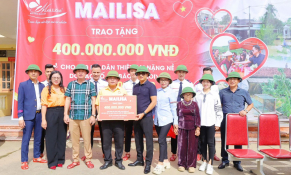 Thẩm mỹ viện MAILISA trao tặng 800 suất quà cho các gia đình bị thiệt hại nặng nề bởi bão số 10 tại Nghệ An.