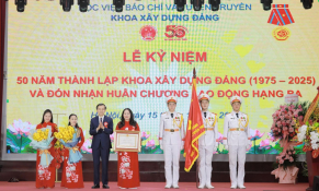Khoa Xây dựng Đảng, Học viện Báo chí và Tuyên truyền kỷ niệm 50 năm thành lập và đón nhận Huân chương Lao động hạng Ba