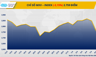 Lực bán áp đảo ở nhóm năng lượng kéo chỉ số MXV-Index đánh mất vùng 2.800 điểm