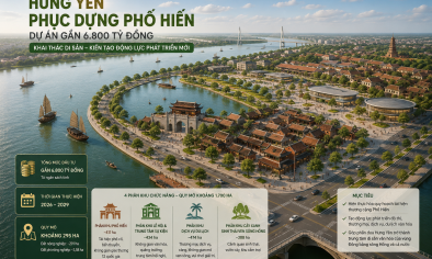 Đầu tư gần 6.800 tỷ đồng hạ tầng nhằm đánh thức di sản Phố Hiến