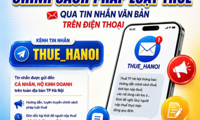 Hà Nội đưa chính sách thuế đến hộ kinh doanh qua tin nhắn