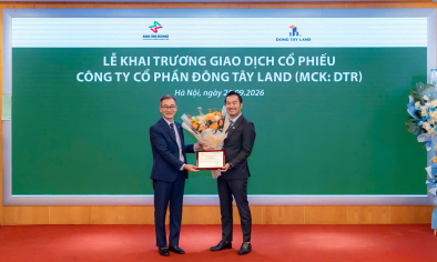 Cổ phiếu Đông Tây Land chào sàn UPCoM, tăng gần 10% trong phiên đầu tiên