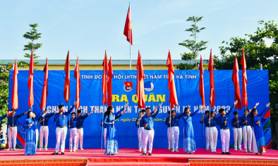Hà Tĩnh: Huy động gần 1,6 tỷ đồng tại Lễ ra quân Chiến dịch Thanh niên tình nguyện Hè 2023