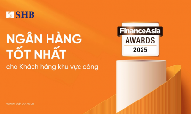 FinanceAsia: SHB là “Ngân hàng Tốt nhất cho Khách hàng Khu vực công” năm 2025 tại Việt Nam