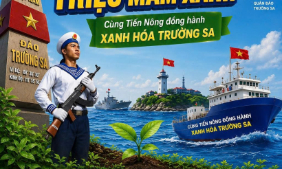 Tiến Nông đồng hành cùng chương trình 'XANH HÓA TRƯỜNG XA'