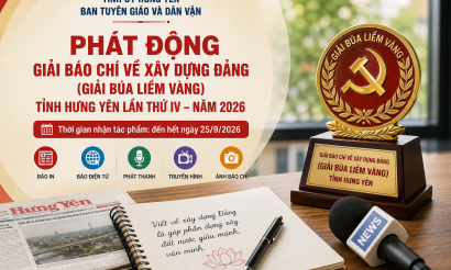 Hưng Yên phát động Giải Búa liềm vàng lần thứ IV năm 2026