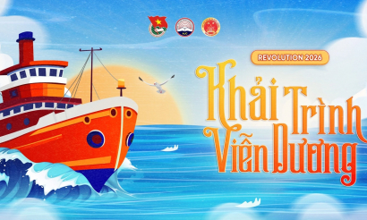 Đưa những “tân thủy thủ” trường Báo giương buồm ra khơi cùng Revolution 2026