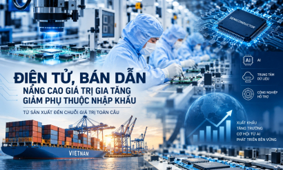 Điện tử, bán dẫn phải nâng giá trị nội địa