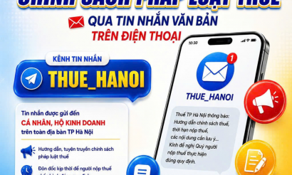Hà Nội đưa chính sách thuế đến hộ kinh doanh qua tin nhắn