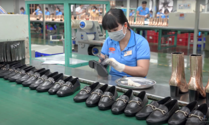 Da giày Việt Nam giảm gia công để tăng giá trị