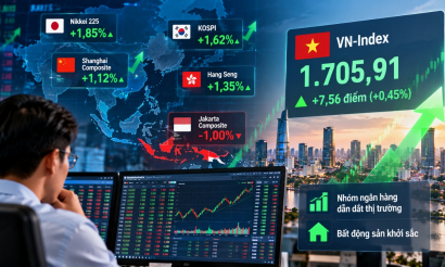Chứng khoán châu Á hồi phục, VN-Index lấy lại mốc 1.700 điểm