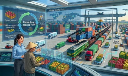 Logistics nông sản và mô hình kinh tế tuần hoàn: Khép kín chuỗi giá trị, truy tìm lợi nhuận ẩn