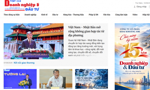 Tạp chí Doanh nghiệp & Đầu tư – 15 năm đồng hành vì tiếng nói của cộng đồng doanh nghiệp